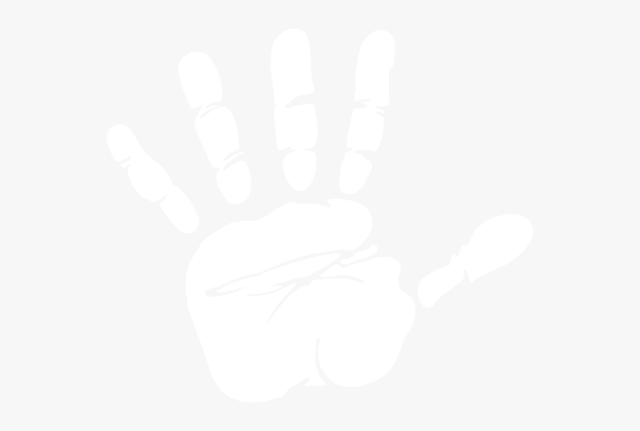 White Hand Print Clip Art At Clker - Prevent Employee Theft, Transparent Clipart