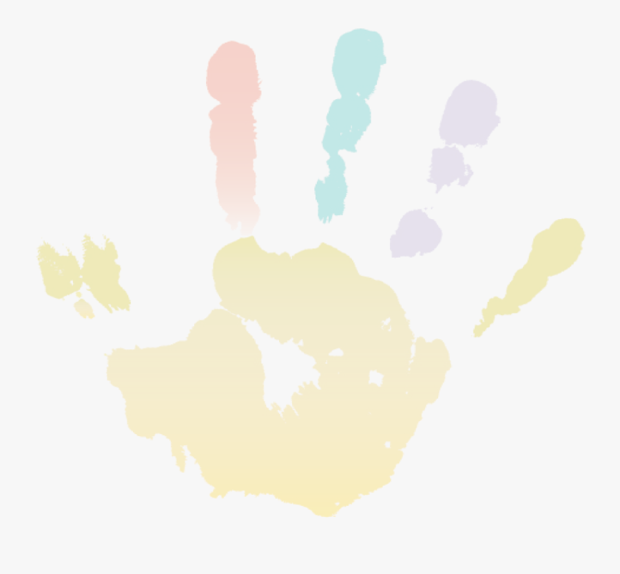 Handprint Watermark - Handprints Childcare, Transparent Clipart
