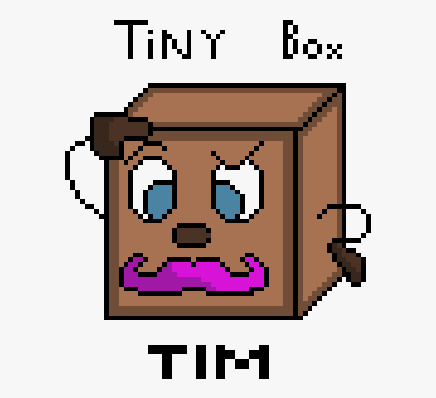 Tiny Box Tim Pixel Art, Transparent Clipart