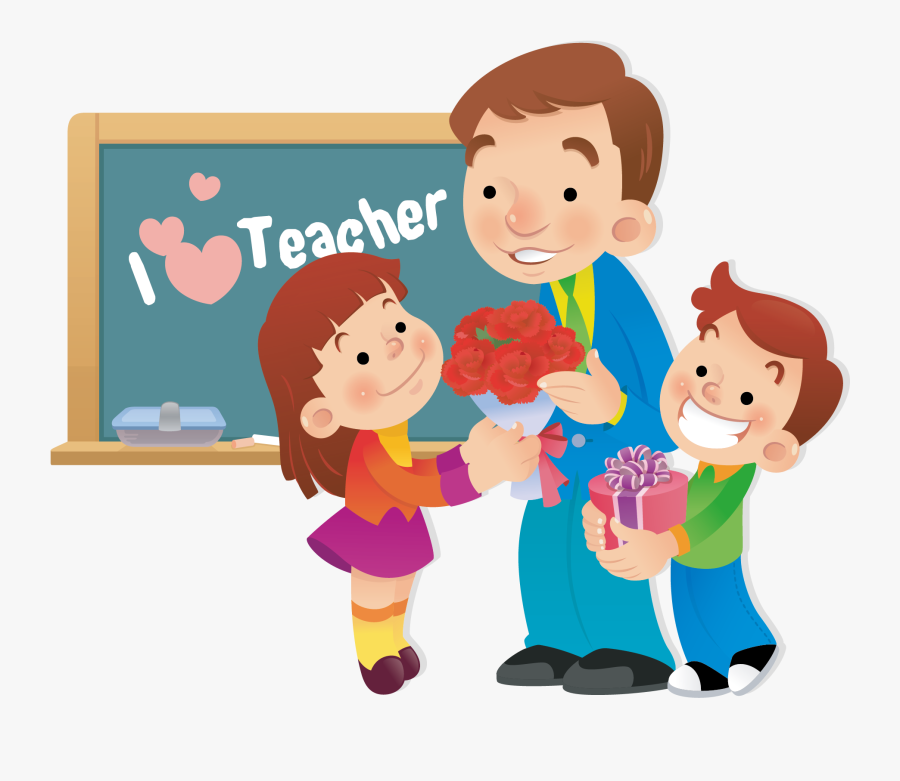 Transparent Teacher Education - Happy Teacher Day Background, Transparent Clipart