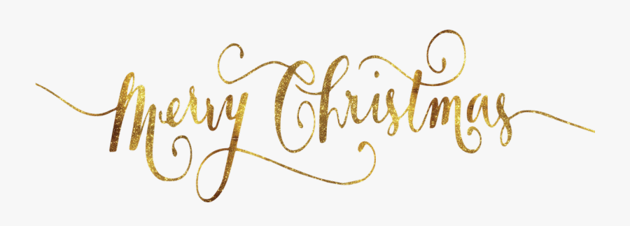 Merry Christmas Gold Png - Merry Christmas Calligraphy Transparent, Transparent Clipart
