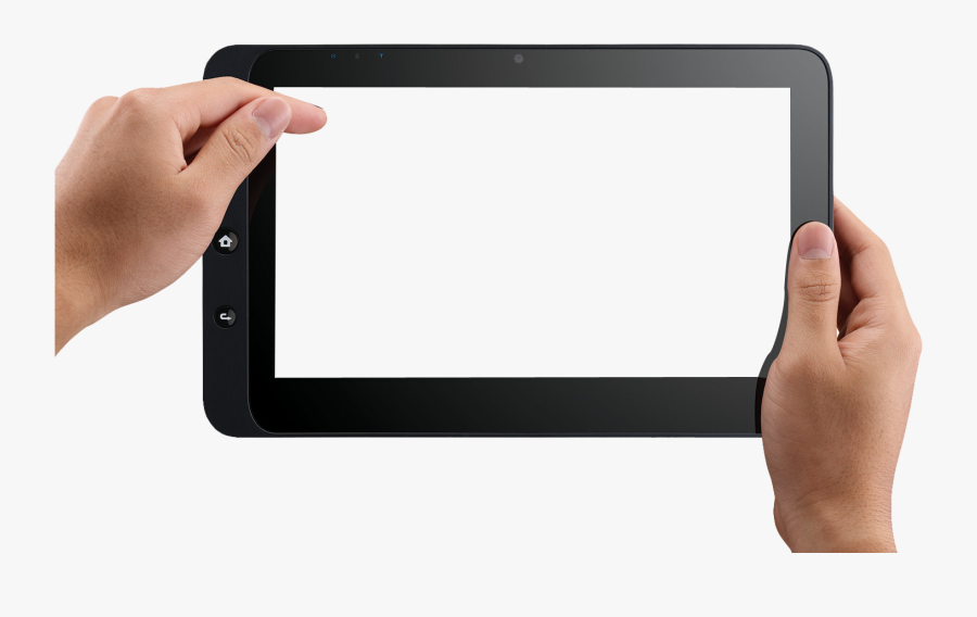 Hand Holding Tablet Png, Transparent Clipart