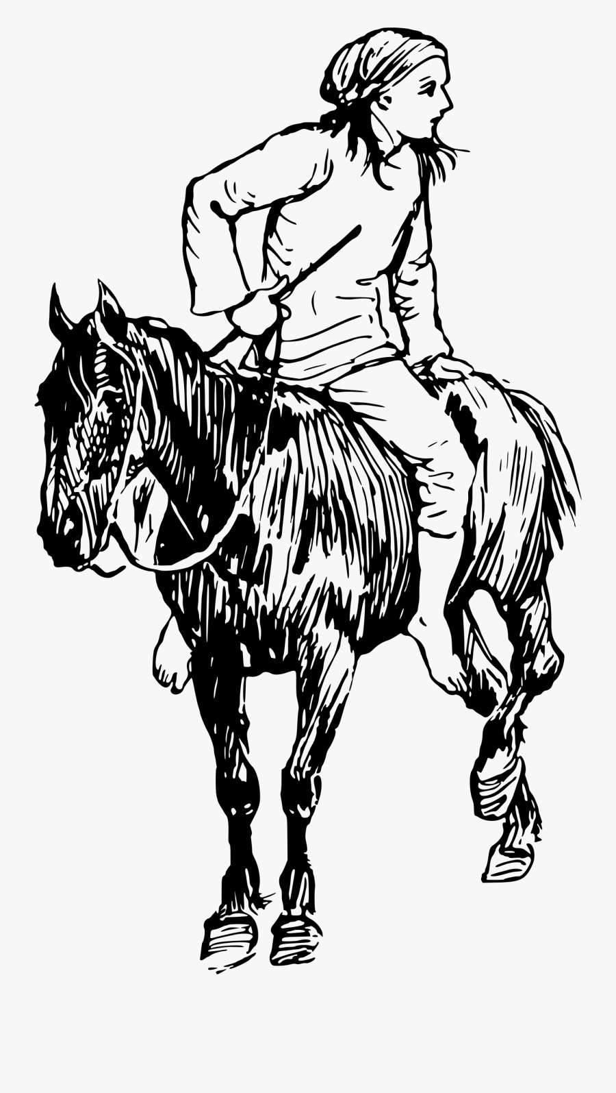 Horse And Rider 8 Clip Arts - Animasi Orang Naik Kuda, Transparent Clipart