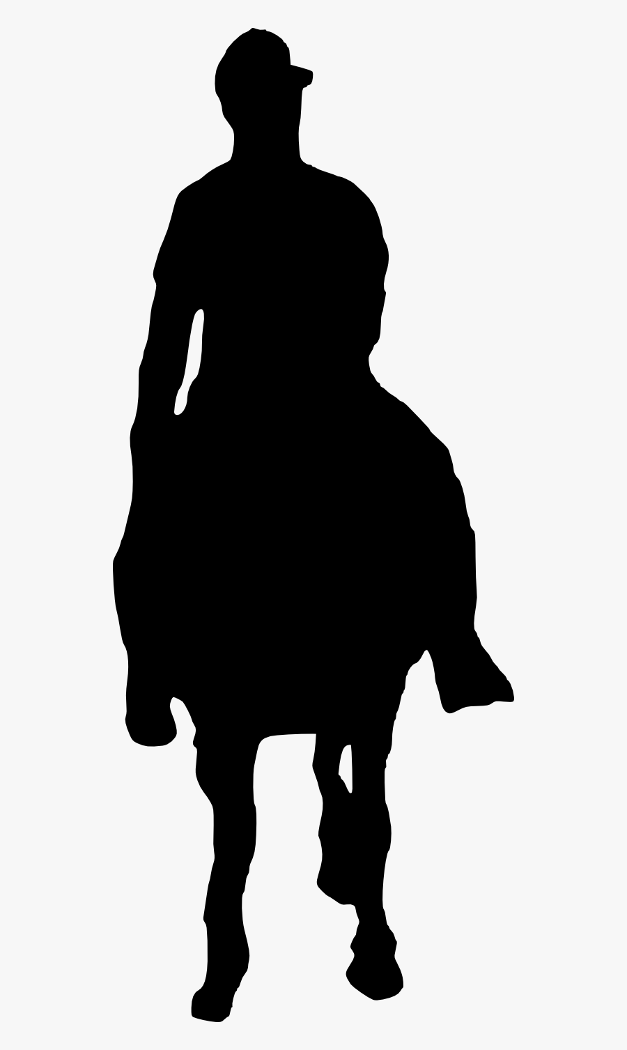Horse Riding Silhouette - Sheep, Transparent Clipart
