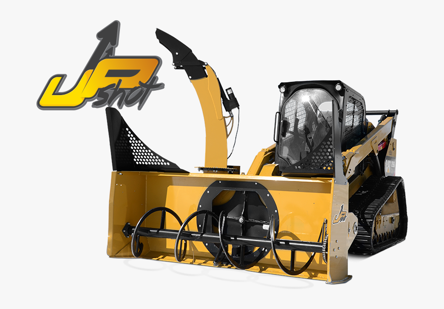 Transparent Blower Png - Skid Steer Snow Blower, Transparent Clipart
