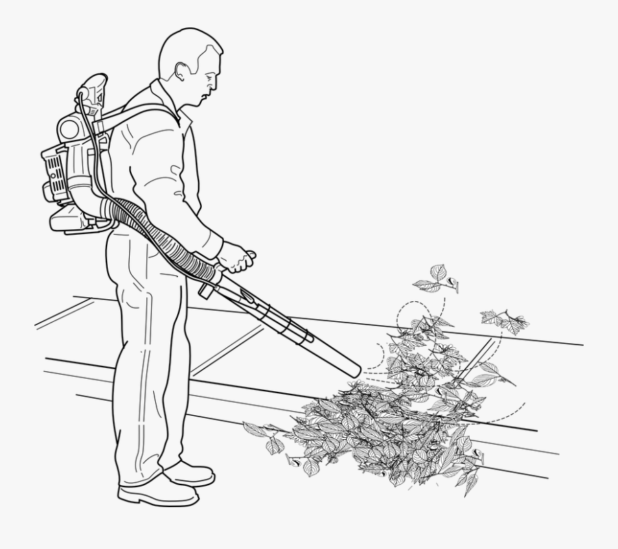 Drawings Of Leaf Blowers, Transparent Clipart