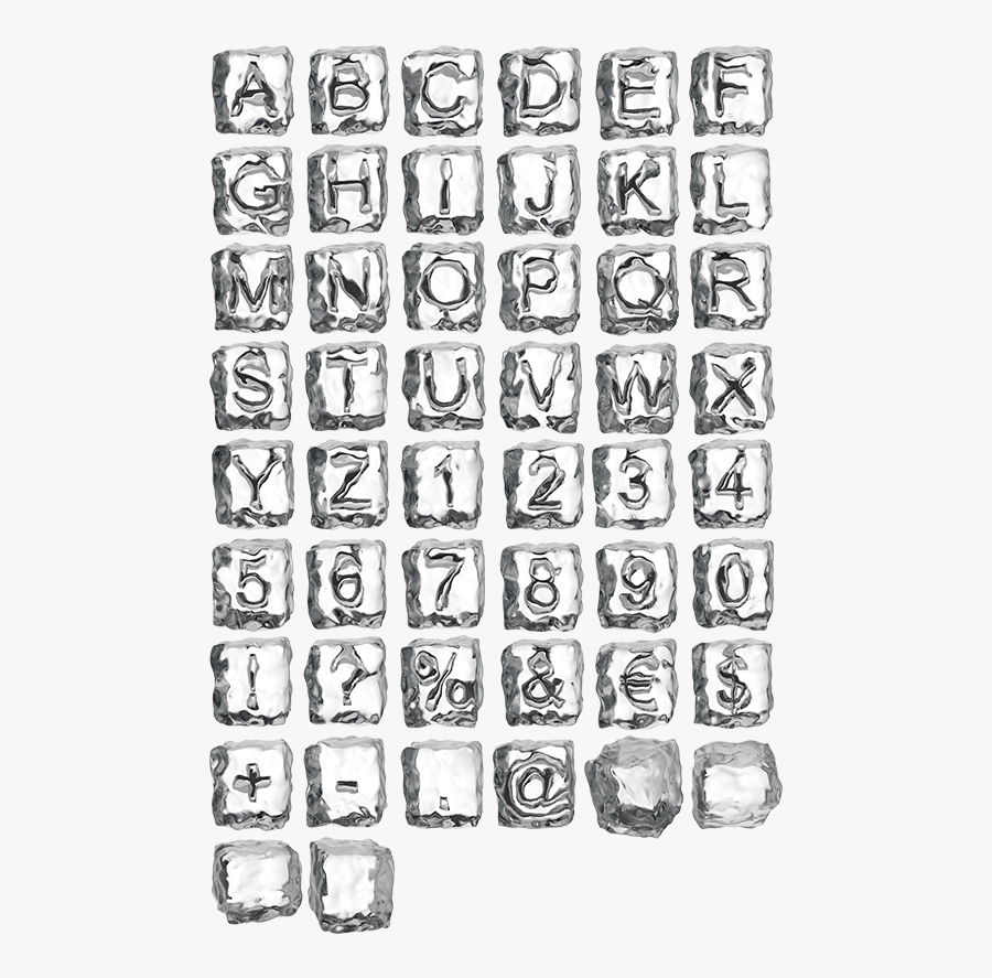 Ice Cube Letters Png - Ice Cube Letters, Transparent Clipart