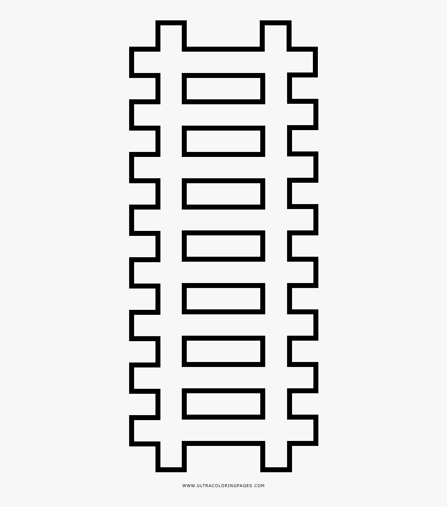 Train Track Drawing Coloring Book Railway - Mike Giant Font, Transparent Clipart