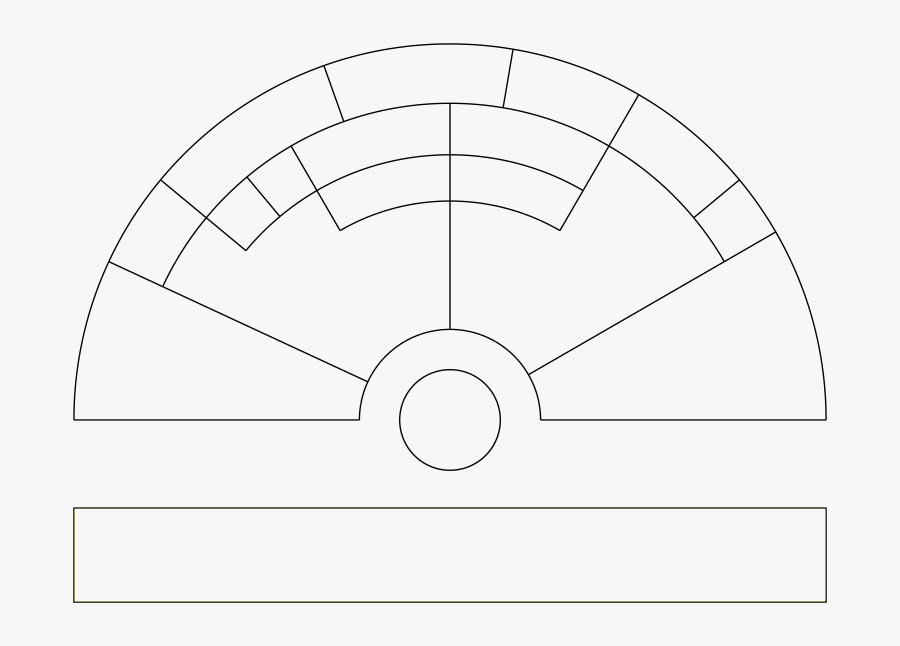 Seating Diagram - Circle, Transparent Clipart