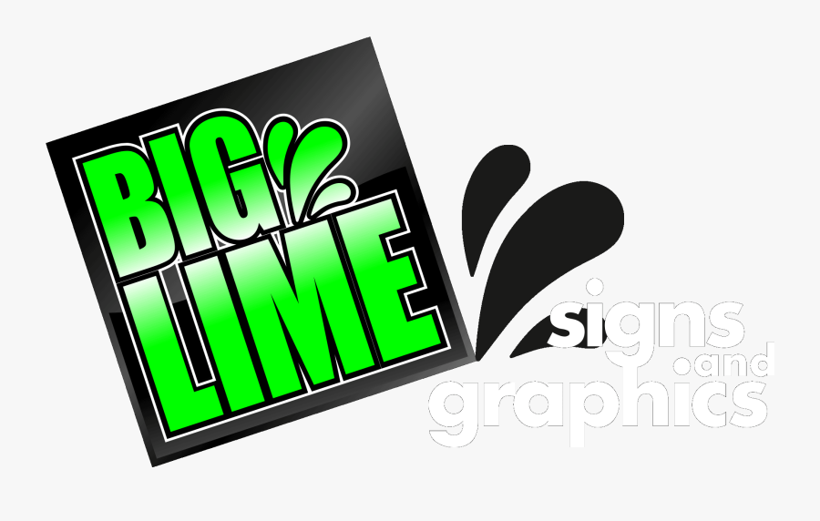 Biglime Signs Banner - Graphic Design, Transparent Clipart