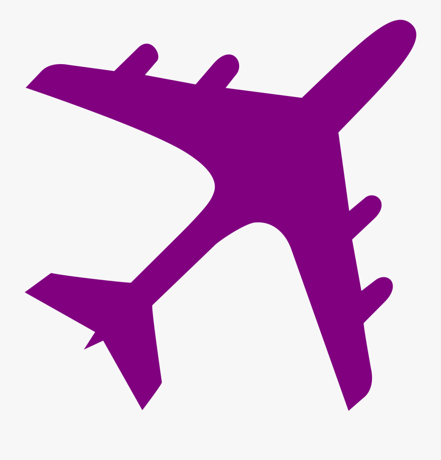 File Airplane Silhouette Svg - Transparent Background Airplane Silhouette Png, Transparent Clipart