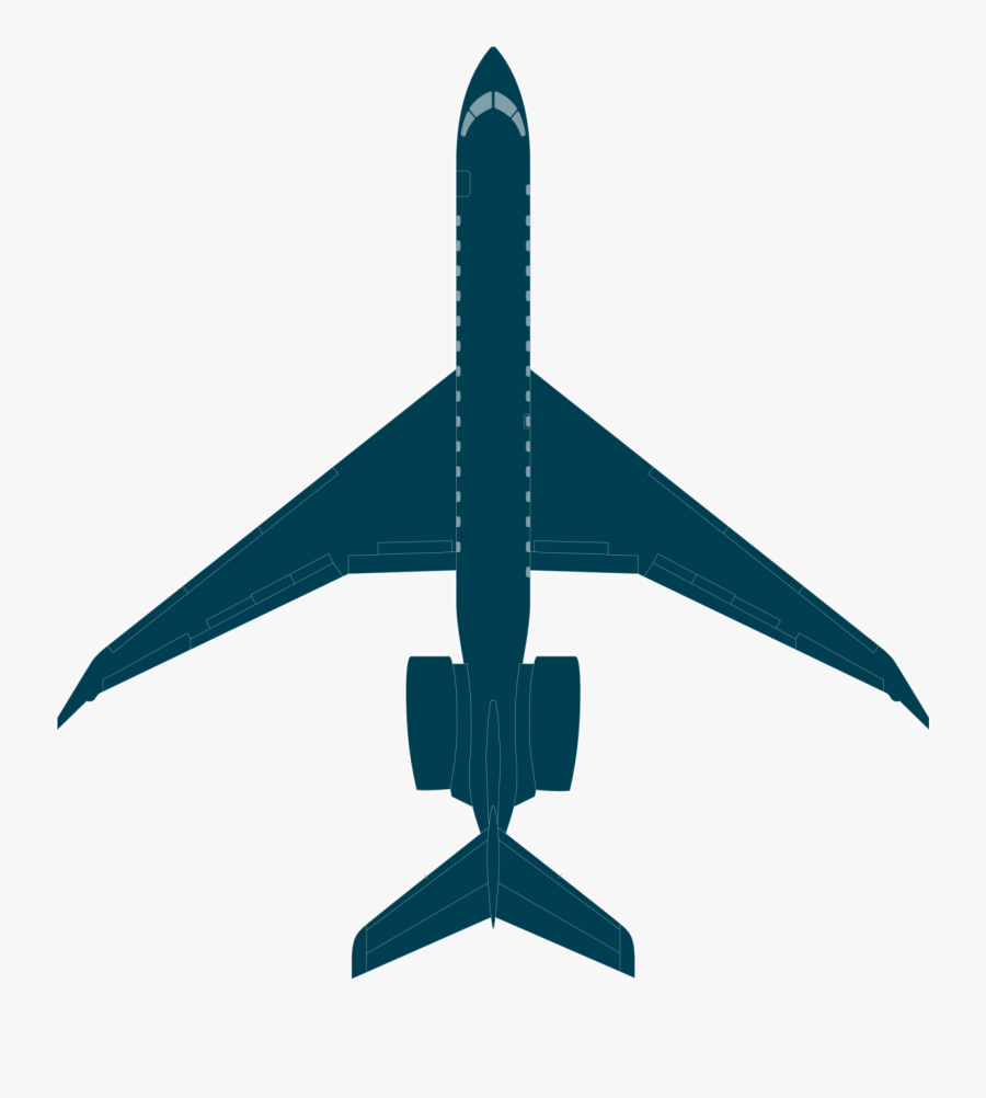 Airplane Drawing Top View - Bombardier Global 7500 Logo, Transparent Clipart