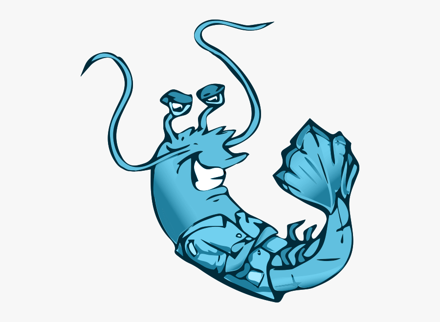 Transparent Worm On A Hook Clipart - Shrimp Graphic, Transparent Clipart