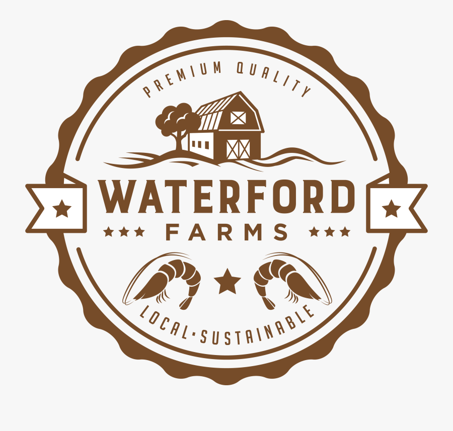 Shrimp Farm Logo, Transparent Clipart