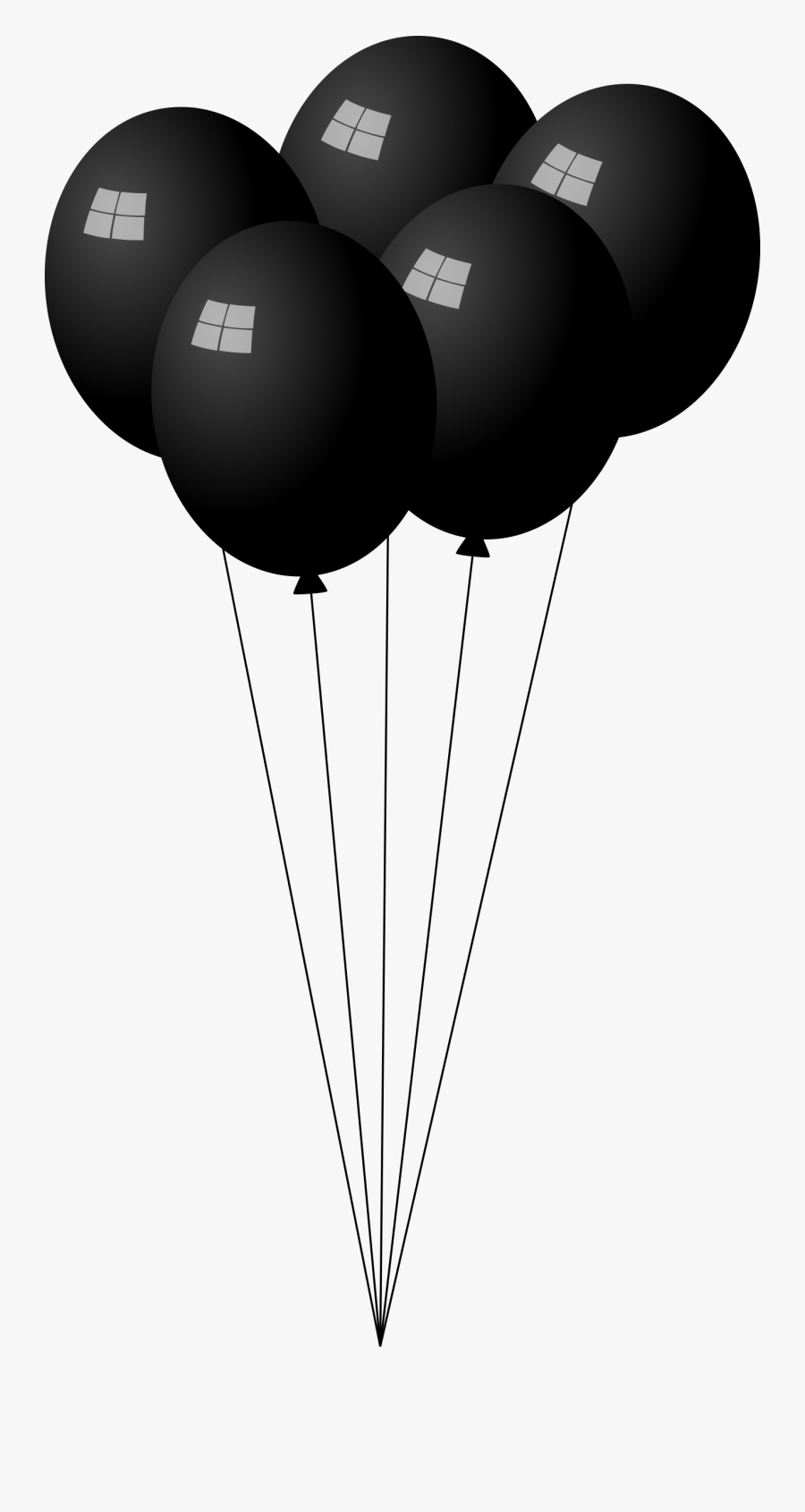 Transparent Black Balloons Png, Transparent Clipart