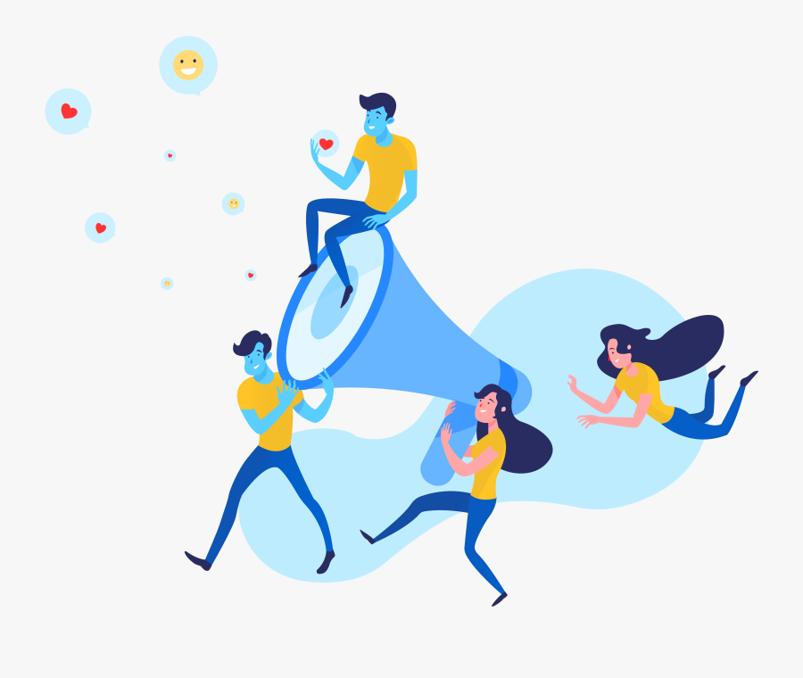 Employee Social Advocacy Illustration - Advocacy Png, Transparent Clipart