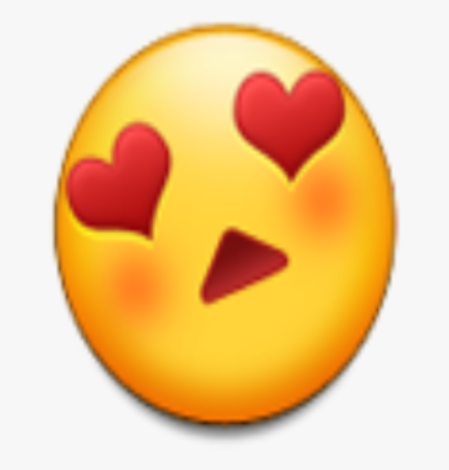 Transparent Heart Eyes Emoji Png - Android Love Eyes Emoji, Transparent Clipart