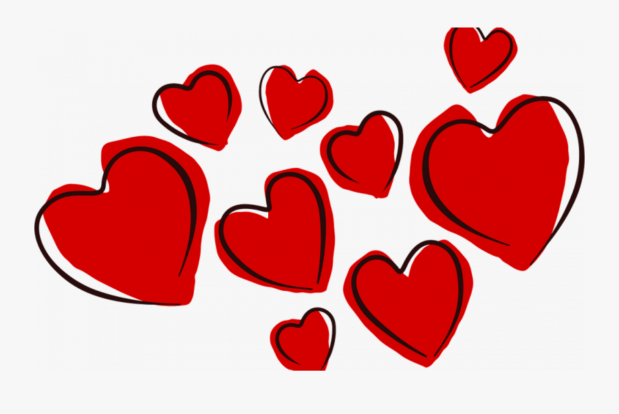 Transparent Afeitarse Clipart - Valentines Day Hearts Cartoon, Transparent Clipart