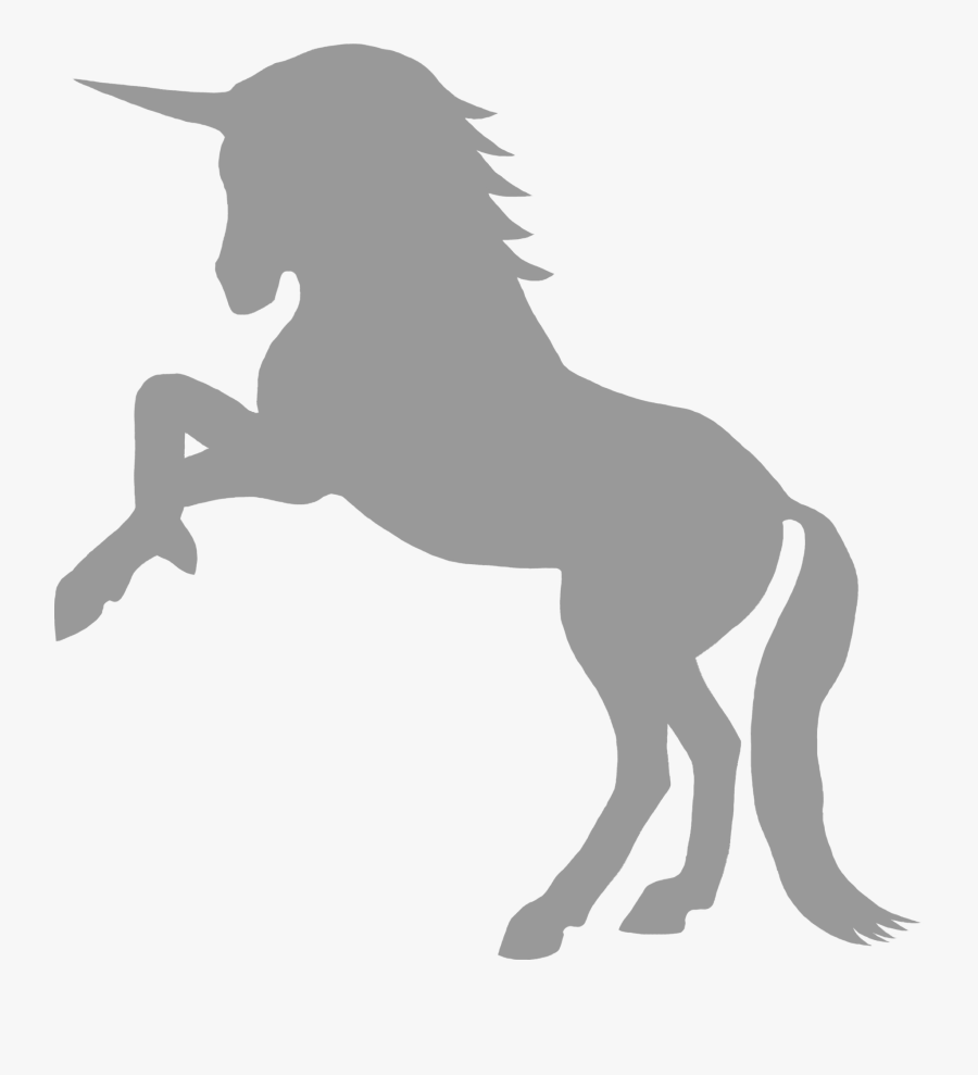Silhouette Unicorn Clipart, Transparent Clipart