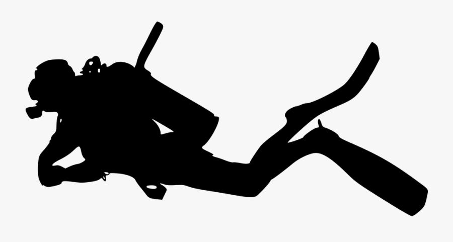 Silhueta Mergulhador Png, Transparent Clipart
