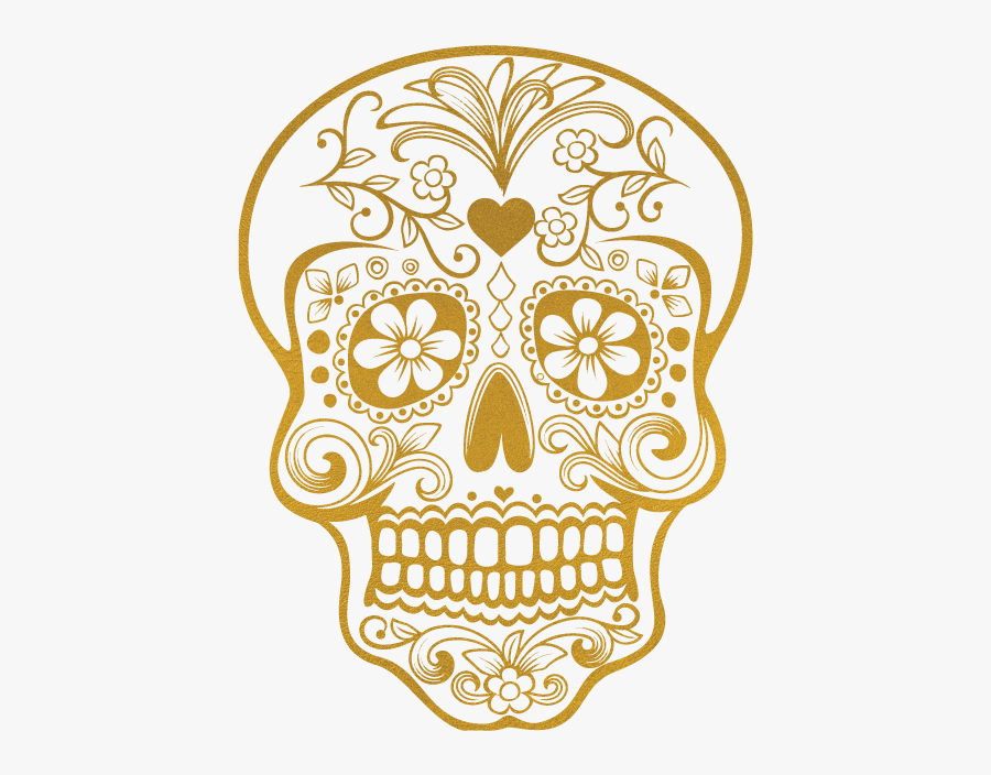 Candy Skull - Kromebody - Colorful Sugar Skull Printable, Transparent Clipart