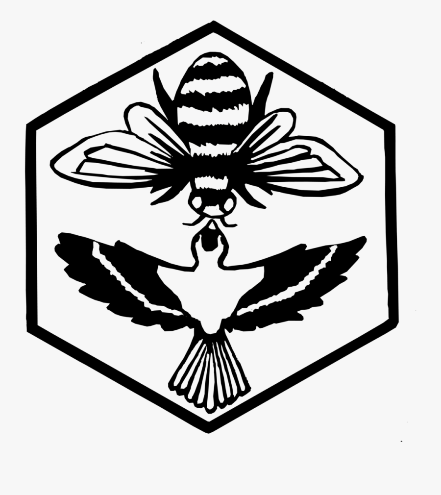 Vintage Honey Bee Clip Art, Transparent Clipart