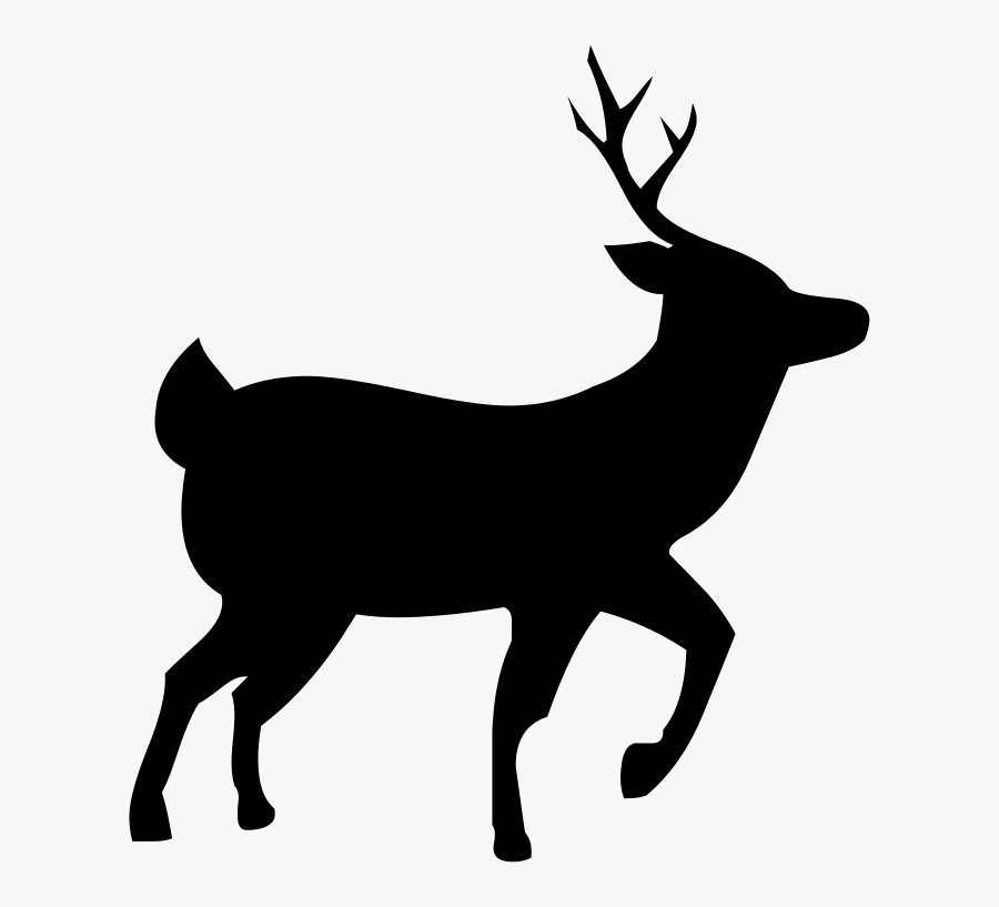 Deer Silhouette - Clipart Silhouette Deer, Transparent Clipart