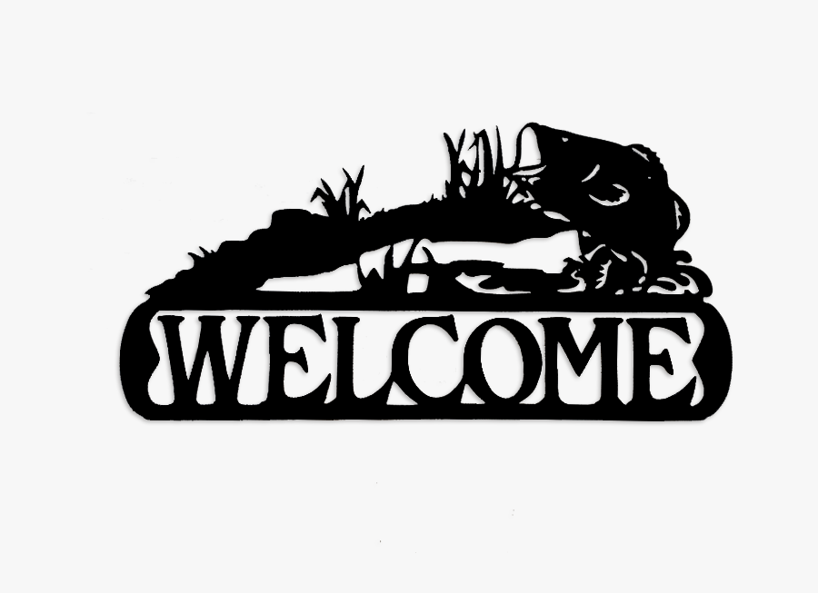 Horse Running Welcome Sign, Transparent Clipart