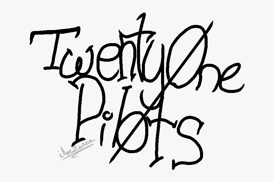 Drawing Bands Black And White - Cute Twenty One Pilots Png, Transparent Clipart