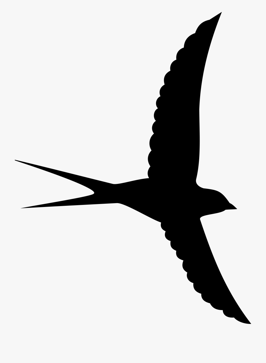 Flying Bird Clip Art Black And White, Transparent Clipart