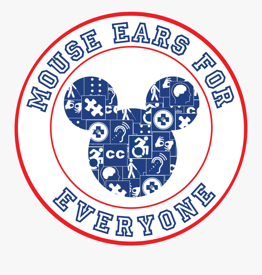 Mickey Mouse Ears Png - Circle, Transparent Clipart