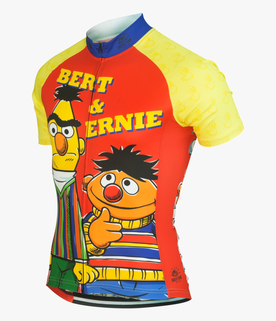 Bert Men S Sesame Street Cycling Jersey - Cartoon, Transparent Clipart