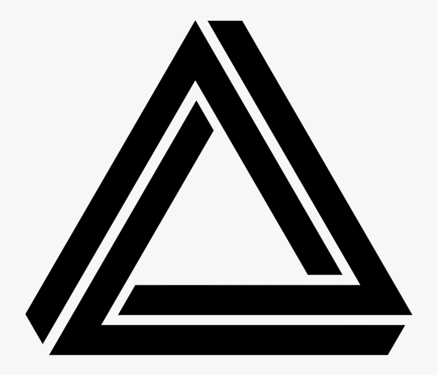 19 Triangles Vector Blank Huge Freebie Download For - Penrose Triangle Black Png, Transparent Clipart