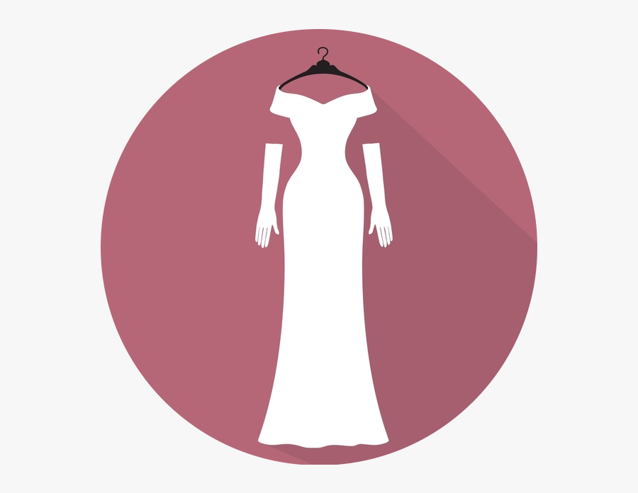 Bridesmaid Dress Silhouette Clip Art, Transparent Clipart