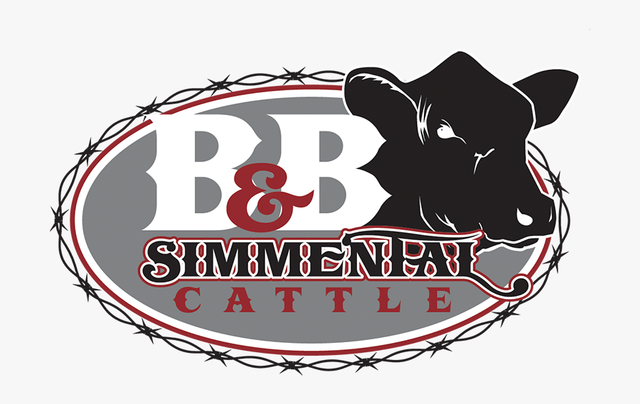 Simmental Cattle Logos, Transparent Clipart