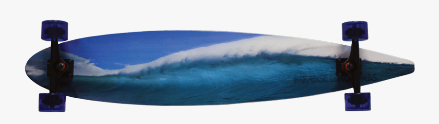 Blue Pintail Longboard - Ocean, Transparent Clipart