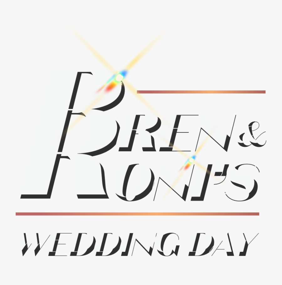 Bren & Roni"s Wedding Day - Calligraphy, Transparent Clipart