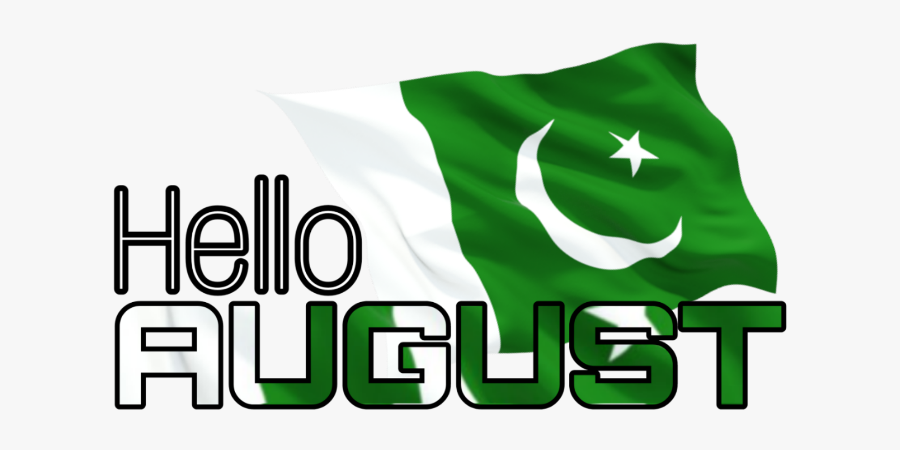 #hello #august #long #live #pakistan #love #passion - Flag Of Pakistan, Transparent Clipart