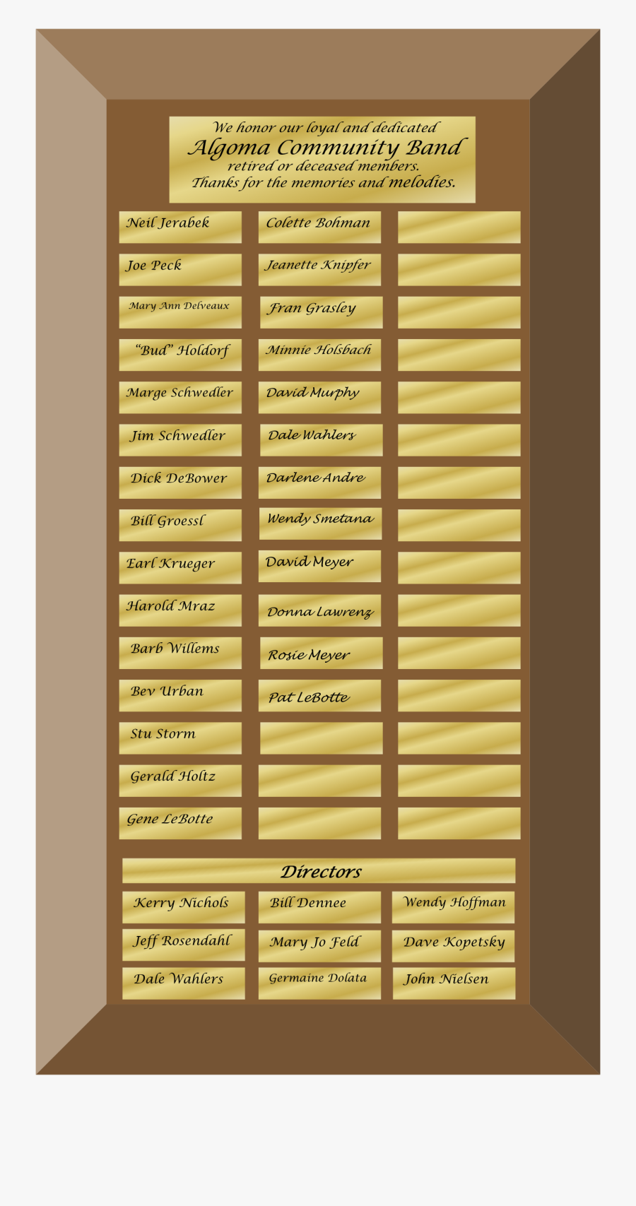 Dedication Plaque - Wood - Wood, Transparent Clipart