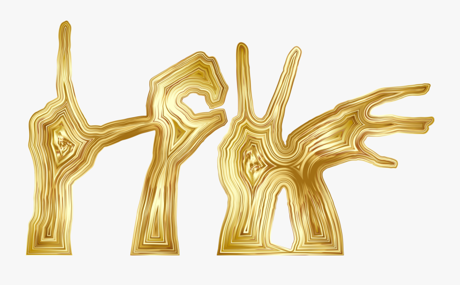Gold,metal,hand - Gold Love, Transparent Clipart