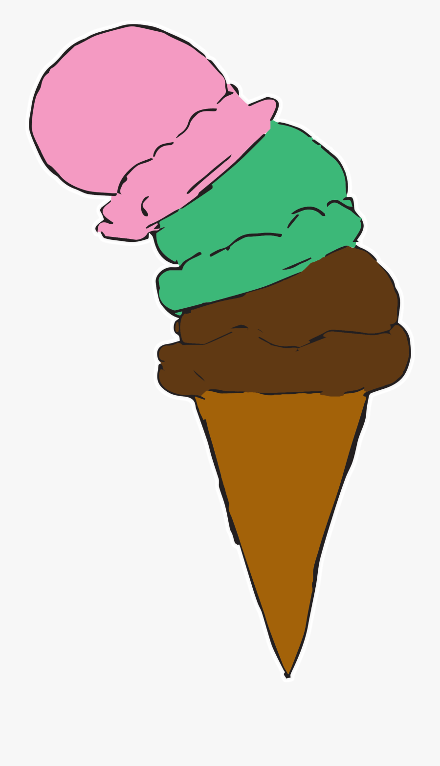 Indulgence Clipart , Png Download - Ice Cream Cone Cartoon Png, Transparent Clipart