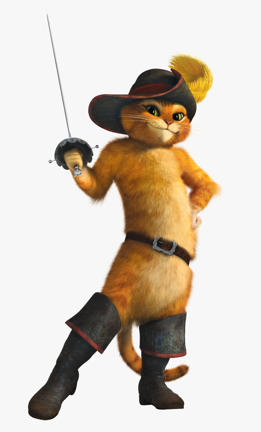 Clip Art Gato De Bota - Puss In Boots - Group, Transparent Clipart