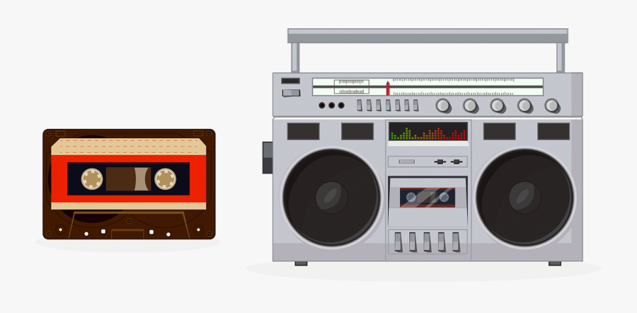 Illustration Vintage Cassette Transprent Png Free Download, Transparent Clipart