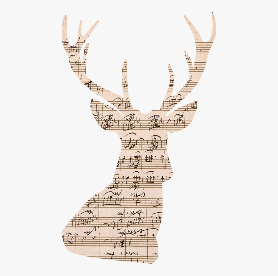 Deer Stag Antlers - รูป กวาง วิน เท จ, Transparent Clipart