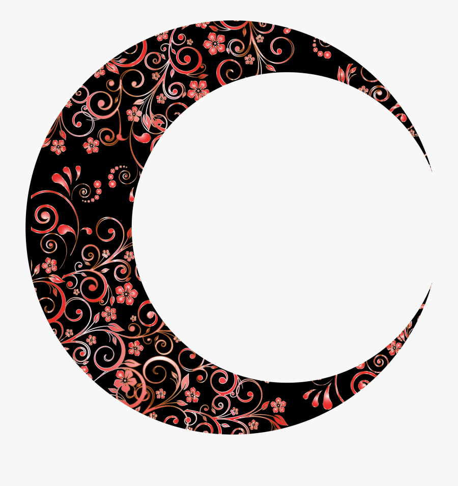 Moon Crescent Png -this Free Icons Png Design Of Prismatic - Crescent Moon Drawing, Transparent Clipart