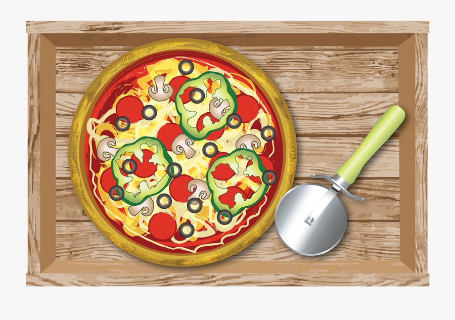 Illustrator Pizza Vector, Transparent Clipart