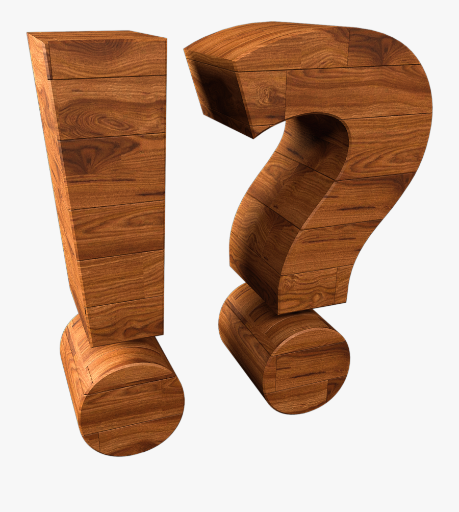 Transparent Wood Grain Texture Png - Wooden Question Mark, Transparent Clipart