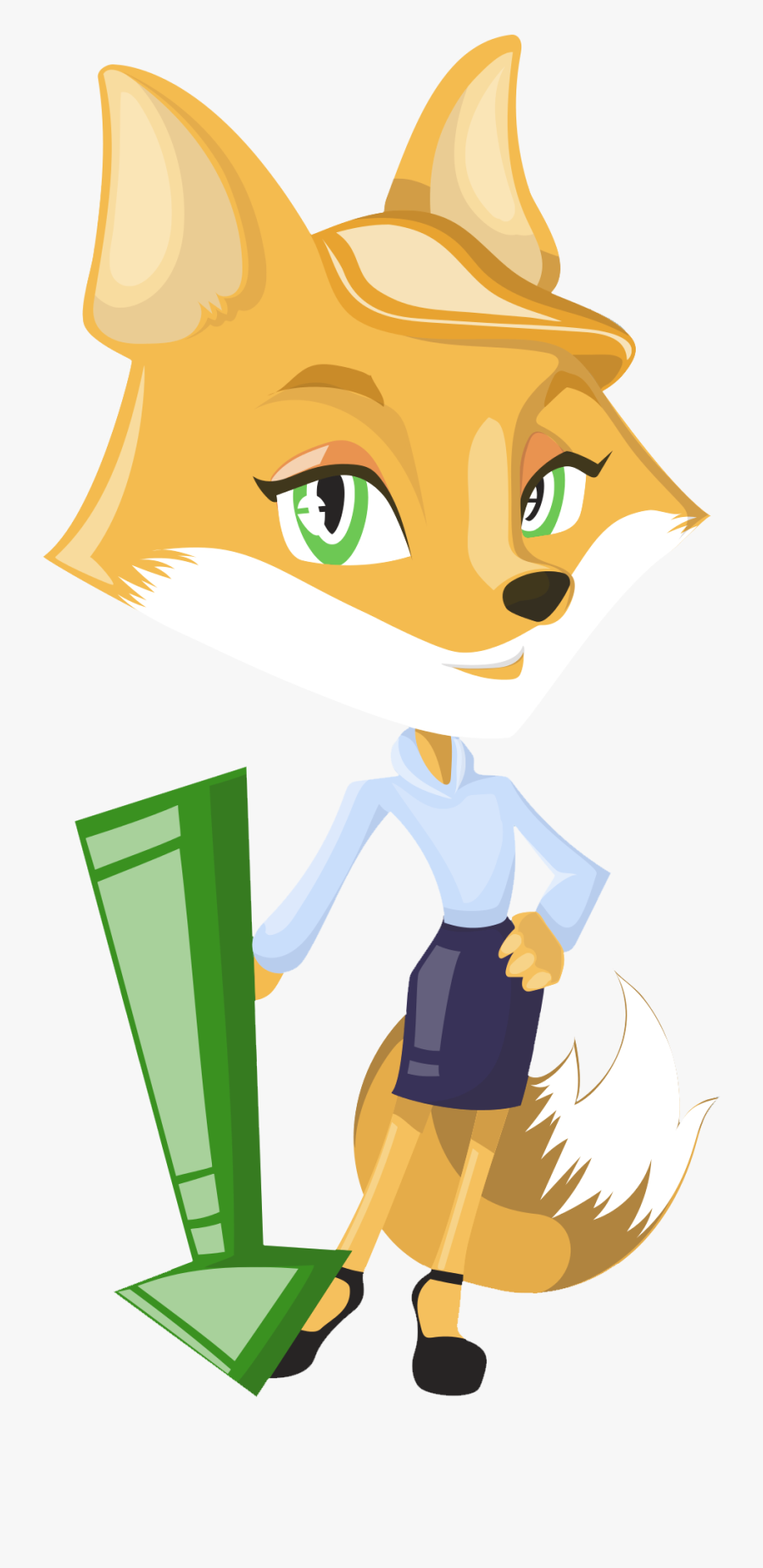 Transparent Sly Fox Clipart - Cartoon, Transparent Clipart