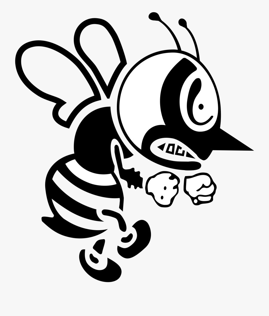 Bee Drawing Logo - St Ambrose University Bee, Transparent Clipart
