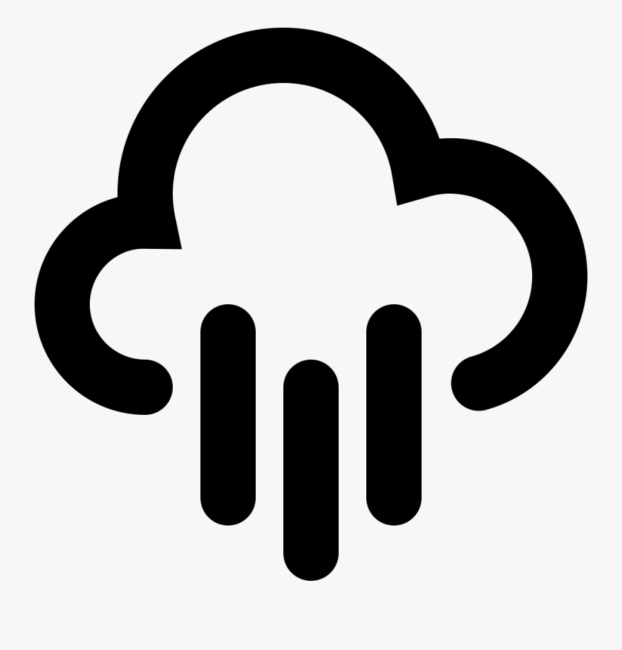 Raining Cloud - Nuvem Chovendo Png, Transparent Clipart
